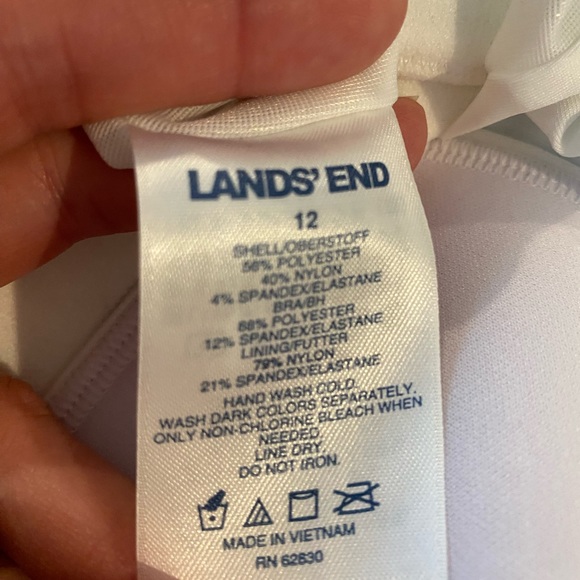 Land’s End Off Shoulder Swim Suit 12 - Picture 3 of 3